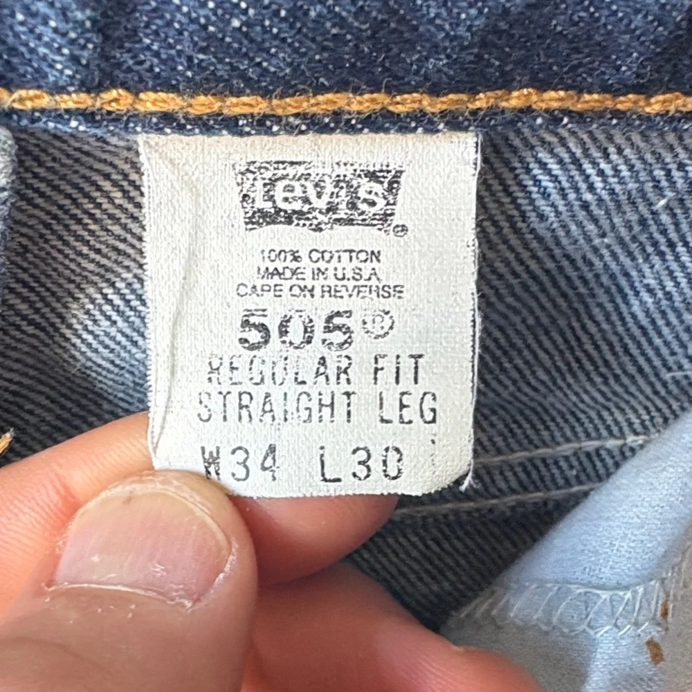 Vtg Black Tag‎ Levi's Dark Blue Straight Men's Jeans